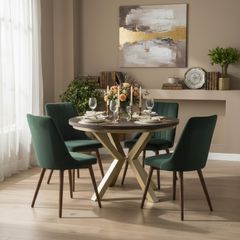 Jupiter X Frame Loft Dining Table 100+40cm Gold Jupiter Loft Dining Table 100+40cm Gold max 260cm