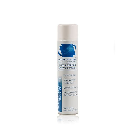 GLASS POLISH 15010 Professional Glass and Mirror Cleaner, Windows Cleaner, Non Smear Formula, 660 ml