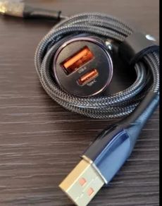 Essager 2 port Car Charger & Type C cable combo