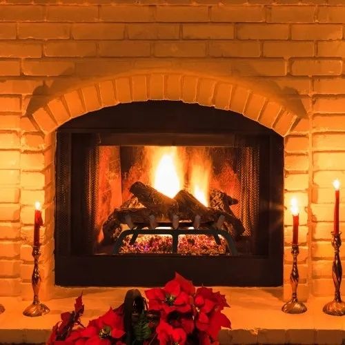 Fireplace Log Grate, 21 inch Heavy Duty Fireplace Grate with 6 Support Legs, 3/4" Solid Powder-coated Steel Bars
