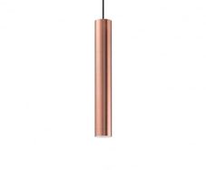 Copper Tubular Bar Spotlight, GU10 ceiling pendant
