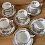 Coalport Ming Rose Espresso Set 6 Cups and 6 Saucers Image 3