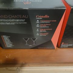 4 crystal Darques martini glass's