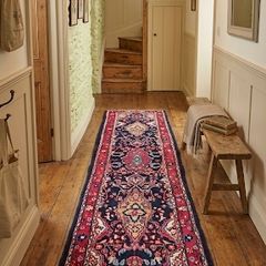Beautiful XL Persian Lillian Hand knotted wool Runner