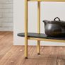 Console table Faux Marble  Console Table Side Table Entrance Table End Table 3 Tiers Image 3