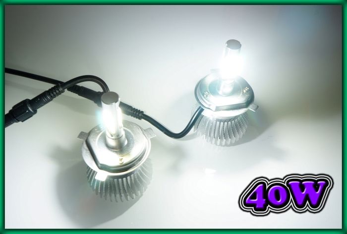 Led Headlight, Foglight Bulbs 40w 6000k Very Bright - H1, H4, H7, H8, H11, 9005, 9006
