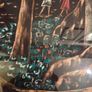 Vintage Haitian Art Painting on Fabric - Signed Image 6