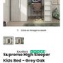 High sleeper with desk and wardrobe Image 2
