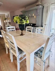 Table, 8 chairs and 6 cushions for sale. Skerries area