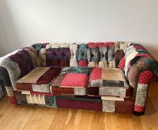 Vintage Patchwork Chesterfield Sofa
