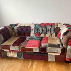 Vintage Patchwork Chesterfield Sofa