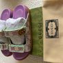 Gucci GG Crystal Canvas Sandals Image 2