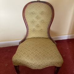 Antique Ladys chair with buttons