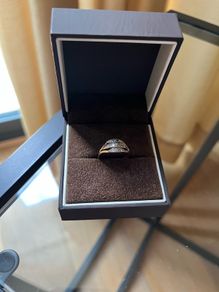 14K Gold Ring with Diamonds