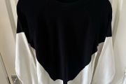 Topshop Black &amp; White Colour Blocke Sweater UK12