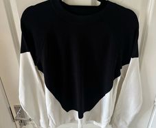 Topshop Black & White Colour Blocke Sweater UK12