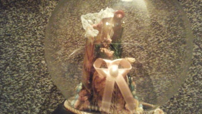Vintage glass globe ornament
