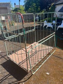 Vintage metal trolley