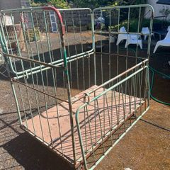 Vintage metal trolley