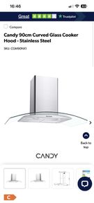 Candy 90cm cooker hood