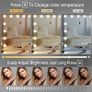 Bluetooth Hollywood Vanity Mirror with Lights 15 Dimmable LED Bulbs Makeup Mirror with Lights USB Charging Large Vanity Mirror with Touchscreen Control for Bedroom (FREE POSTAGE) Image 6