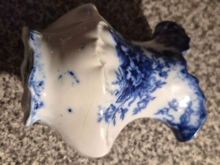 Antique Flow Blue Vase Doreen W.H.Grindley