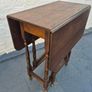 Sturdy strong Folding gateleg Antique Vintage  Arts&Crafts folding side Table Image 4