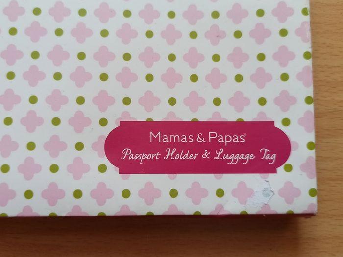 Mamas & Papas "My 1st Passport Holder & Luggage Tag" gift set