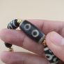Vintage 2 Eyes Himalayan Tibetan & Unique Pattern Agate Beads Bracelet Image 3