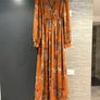 Giselle chiffon boho 70s maxi dress size 10 Image 2