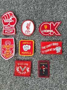 Liverpool sew on patches, various dates