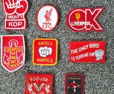 Liverpool sew on patches, various dates