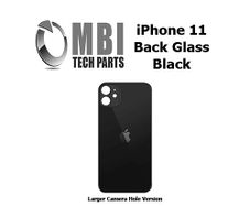 iPhone 11 Back Glass Replacement Rear Battery Cover with Adhesive Black