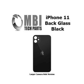 iPhone 11 Back Glass Replacement Rear Battery Cover with Adhesive Black