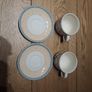 Set of Johnson Brothers "Golden Pear" Dinner Plates, side plates, and cups and saucer Image 6
