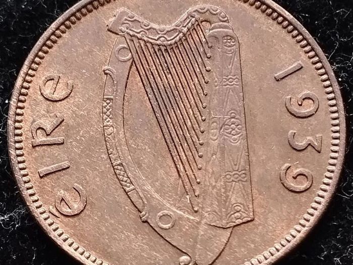 [#355] - Ireland 1939 | Irish 1/4d | Farthing | Woodcock