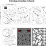 Vicor 6 sheets Halloween Party decoration,68pcs Halloween Window stickers,Skeleton and Ghost Window decals for Halloween Image 2