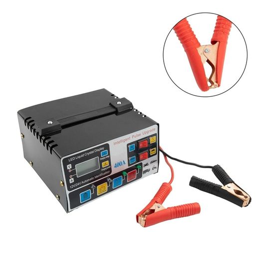 Smart Car Battery Charger  Automatic Pulse Repair with LCD Display