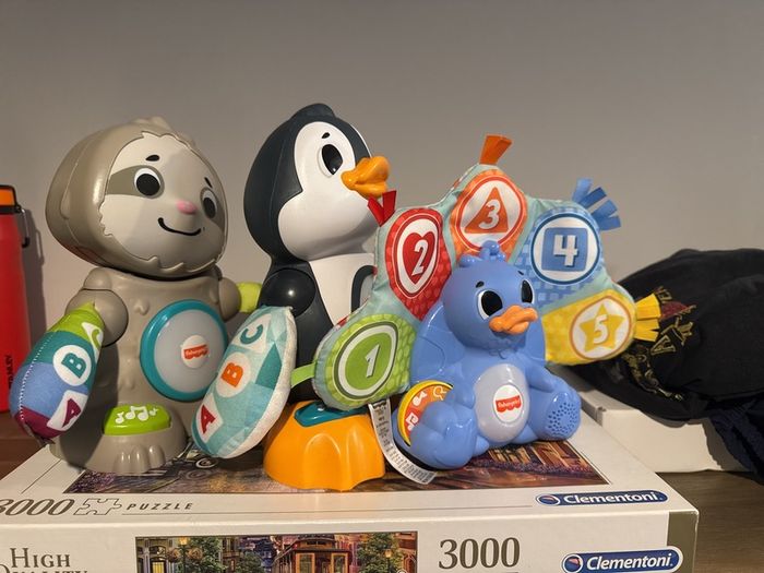 Linkimals Fisher Price Sloth + Penguin + Peacock