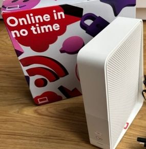 Virgin Media Hub 3, which is a wireless router.