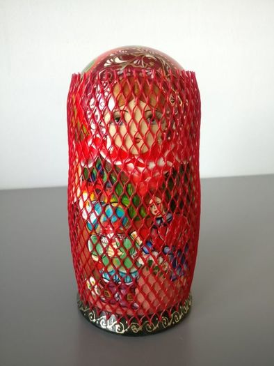 Set of 5 Russian Matryoshka Dolls featuring Puss in Boots