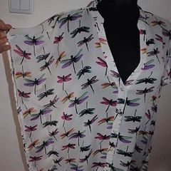 Dragonfly oversize blouse by Internacionale size UK14 EU42 Postage included