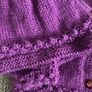 Plum cardigan and hat 6to 9 mths Image 3