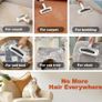 Pet Hair Remover Roller, Reusable Lint Roller with Visable Window, Dog Cat Hair Remover Brush, Surface Fur Removal Tool for Furniture, Couch, Carpet, and Bedding-Transparent Image 3
