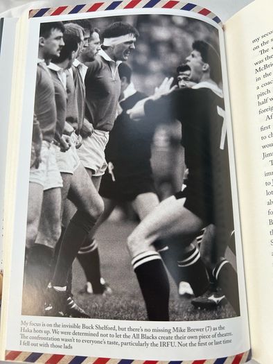 SIGNED Crossing The Line by Willie Anderson Ulster & Ireland Rugby Legend