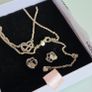 Pandora necklace/earrings infinity/heart perfect condition fully hallmarked Image 5