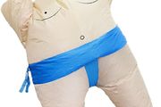 Inflatable Sumo Wrestler Costume Suit for Kid Blow up Party Fat Suit Funny Halloween Costume Kids Cosplay Fancy Dress Outfit under 110cm (FREE SHIPPING)
