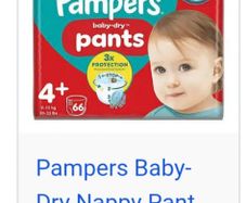 Pampers pull ups size 4 +