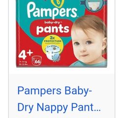 Pampers pull ups size 4 +
