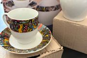 14-piece Ethiopian Art ("Saba Edition") coffee cup set